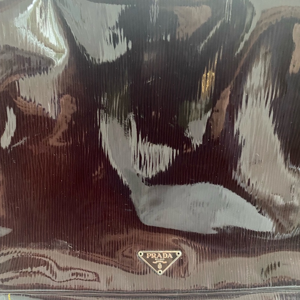 Prada Hobo Bag - Brown Patent Leather - Picture 12 of 14